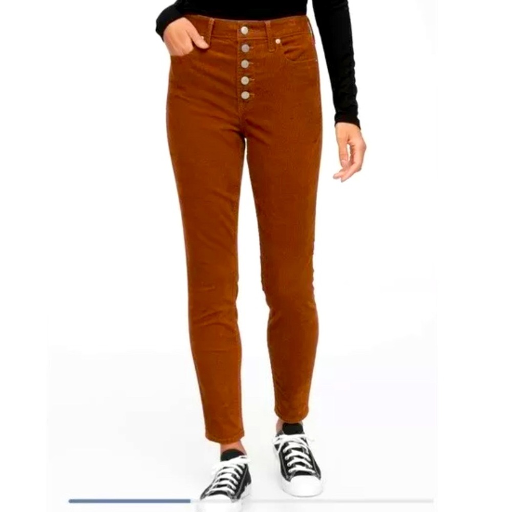 Gap Denim Women’s Brown Corduroy High Rise Universal Legging Button Fly Size 4
